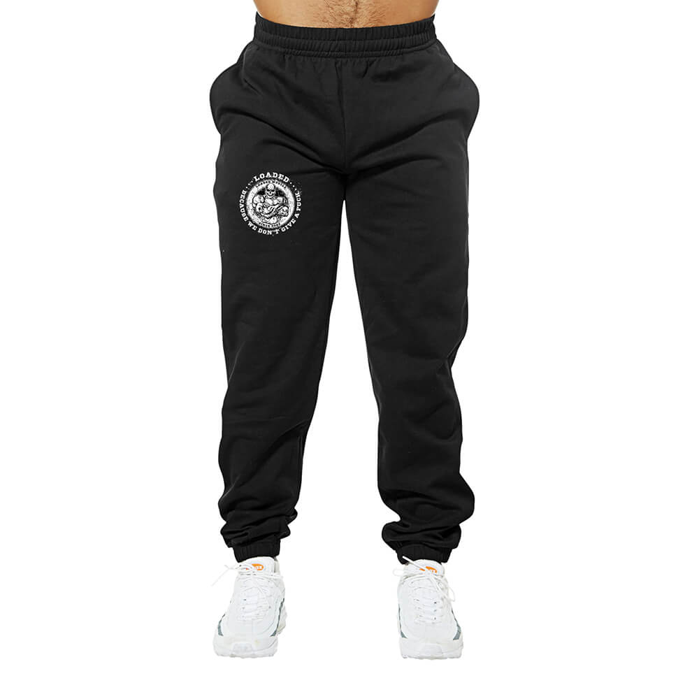 We Don't Give A Fuck Sweatpants - Black