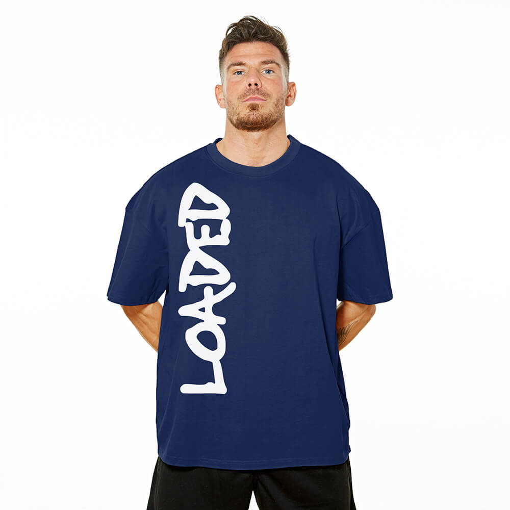 Loaded XL Logo OVERSIZE Tee - Navy