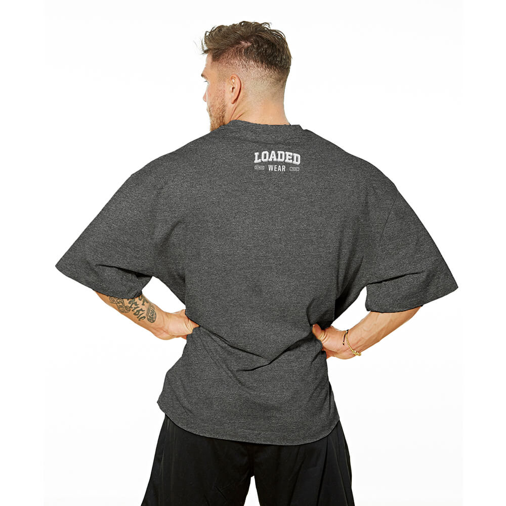 Loaded Favicon OVERSIZE Tee - Charcoal