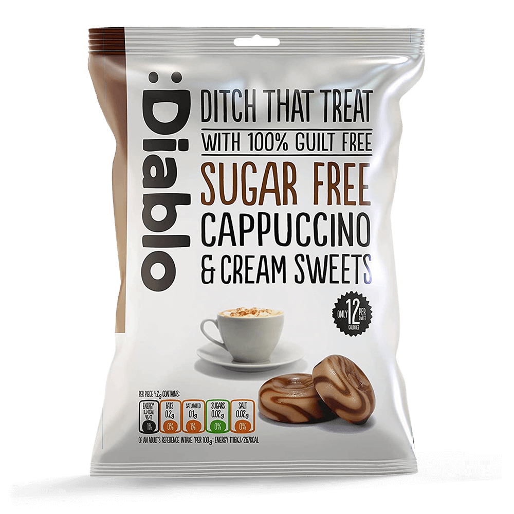 Cappuccino and Cream Sweets - 75g. (Sugar Free)