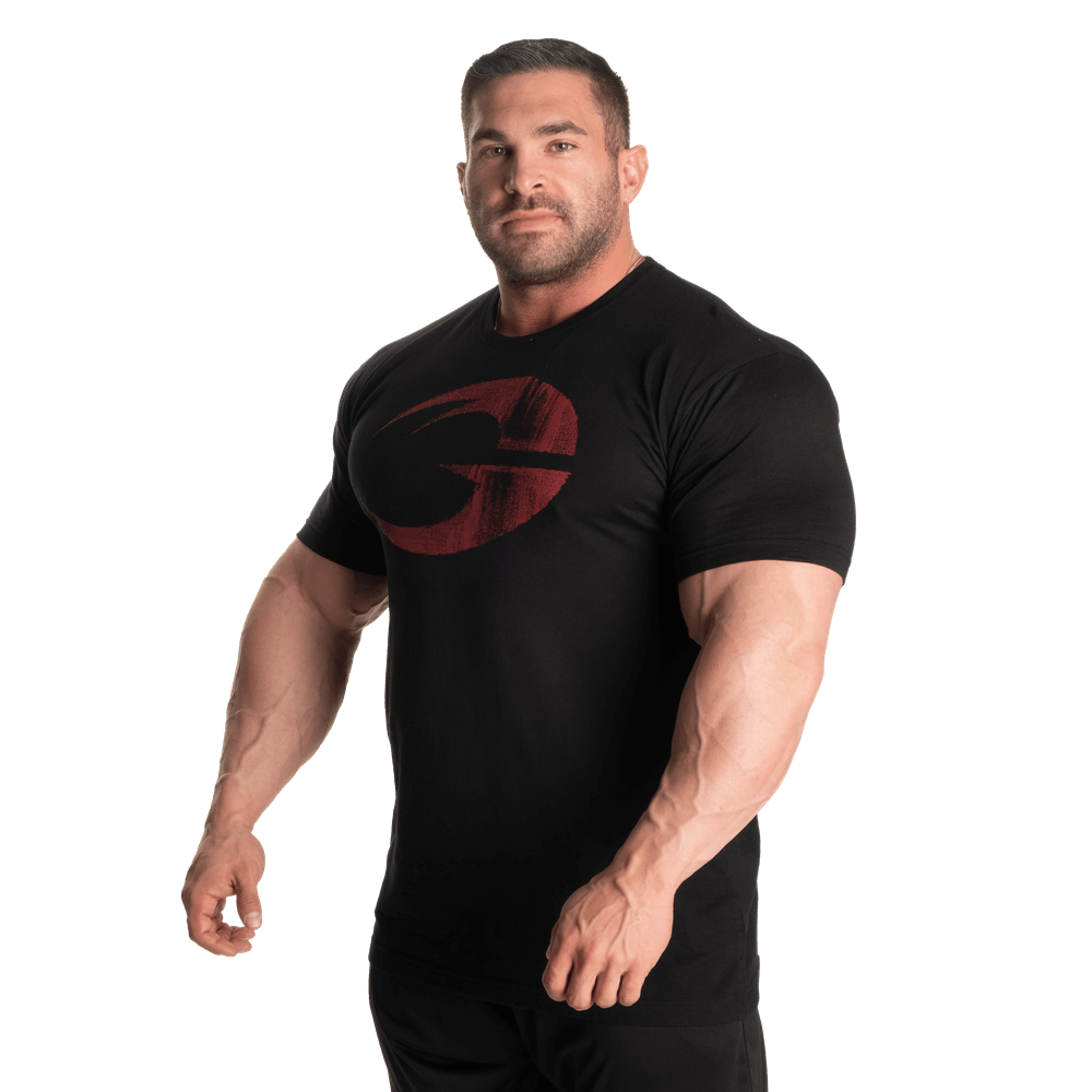Cadet Tee - Black/Red