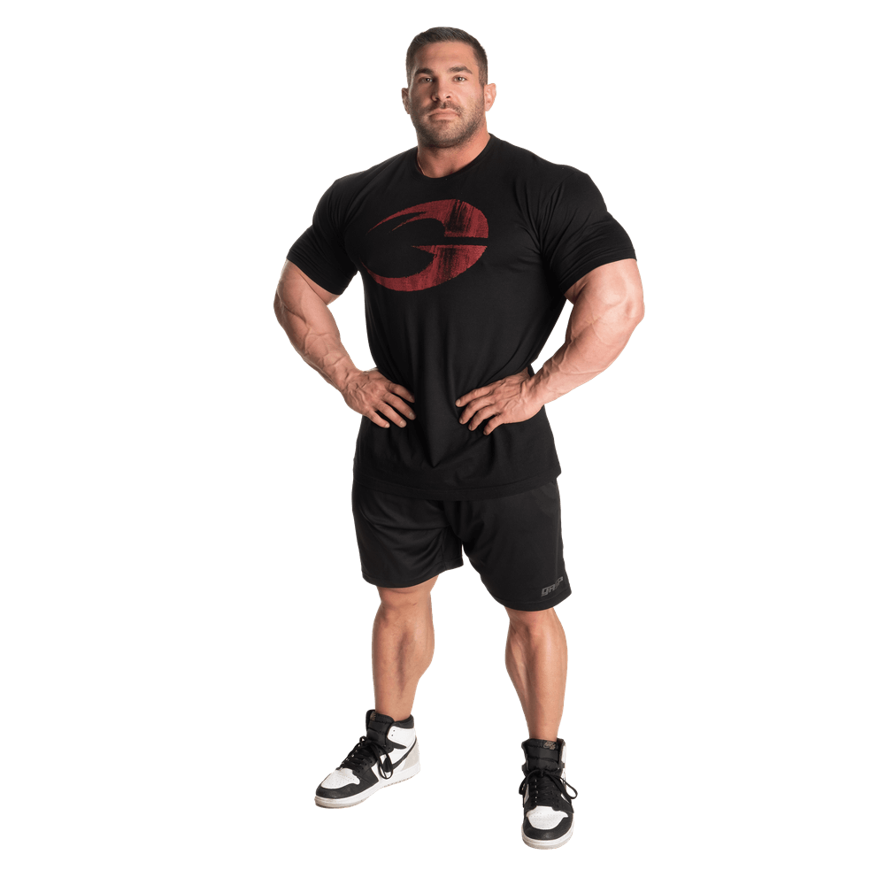Cadet Tee - Black/Red
