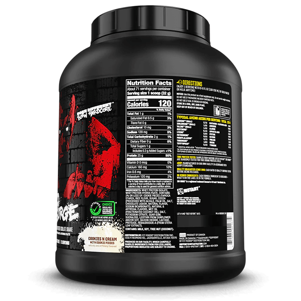 Mutant Hardcore ISO Cookies & Cream - 2270g.