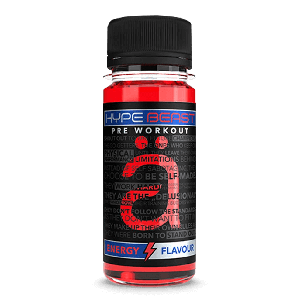 HypeBeast Pre-Workout Shot Energy Drink - 12x60ml.