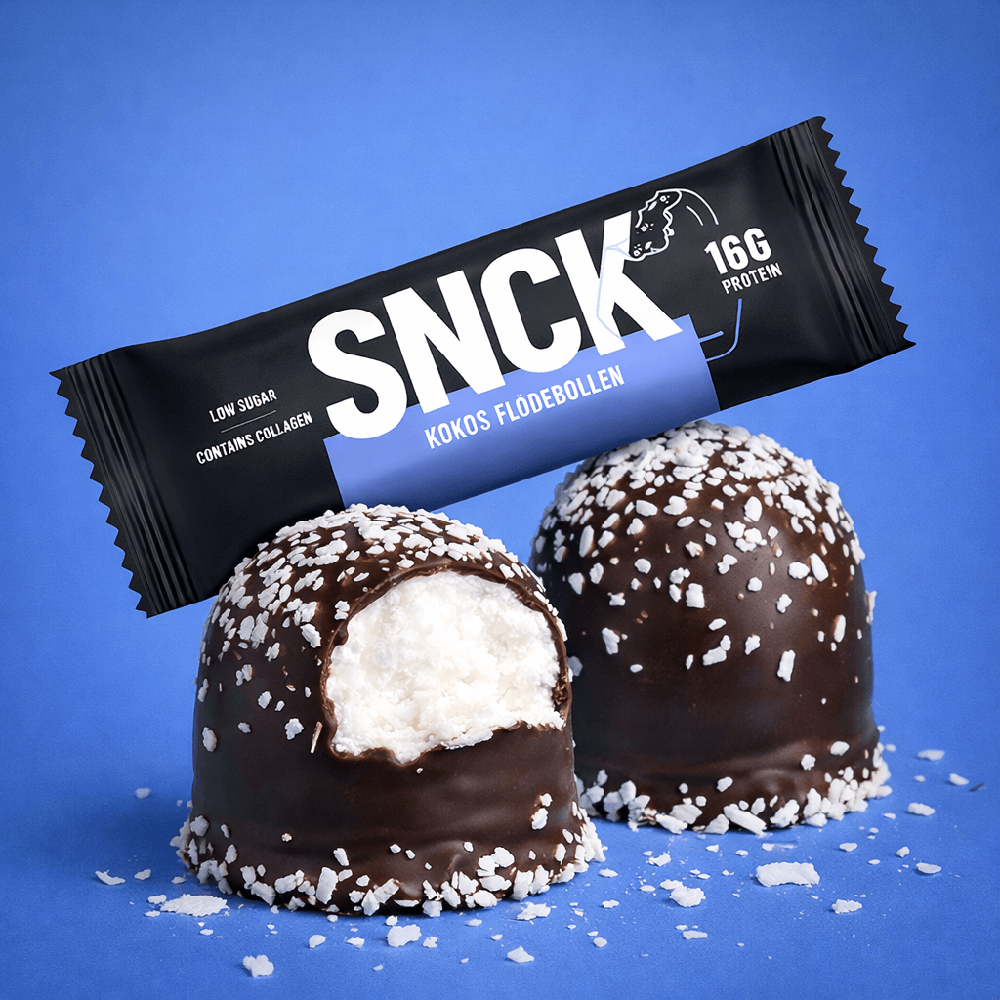 SNCK Protein Bar Coconut Flødebollen - 10x55g.