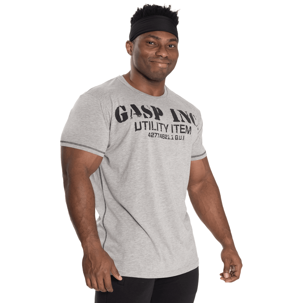 Basic Utility Tee - Grey Melange