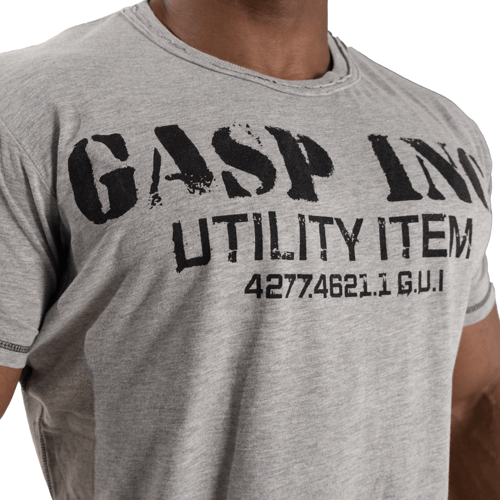 Basic Utility Tee - Grey Melange