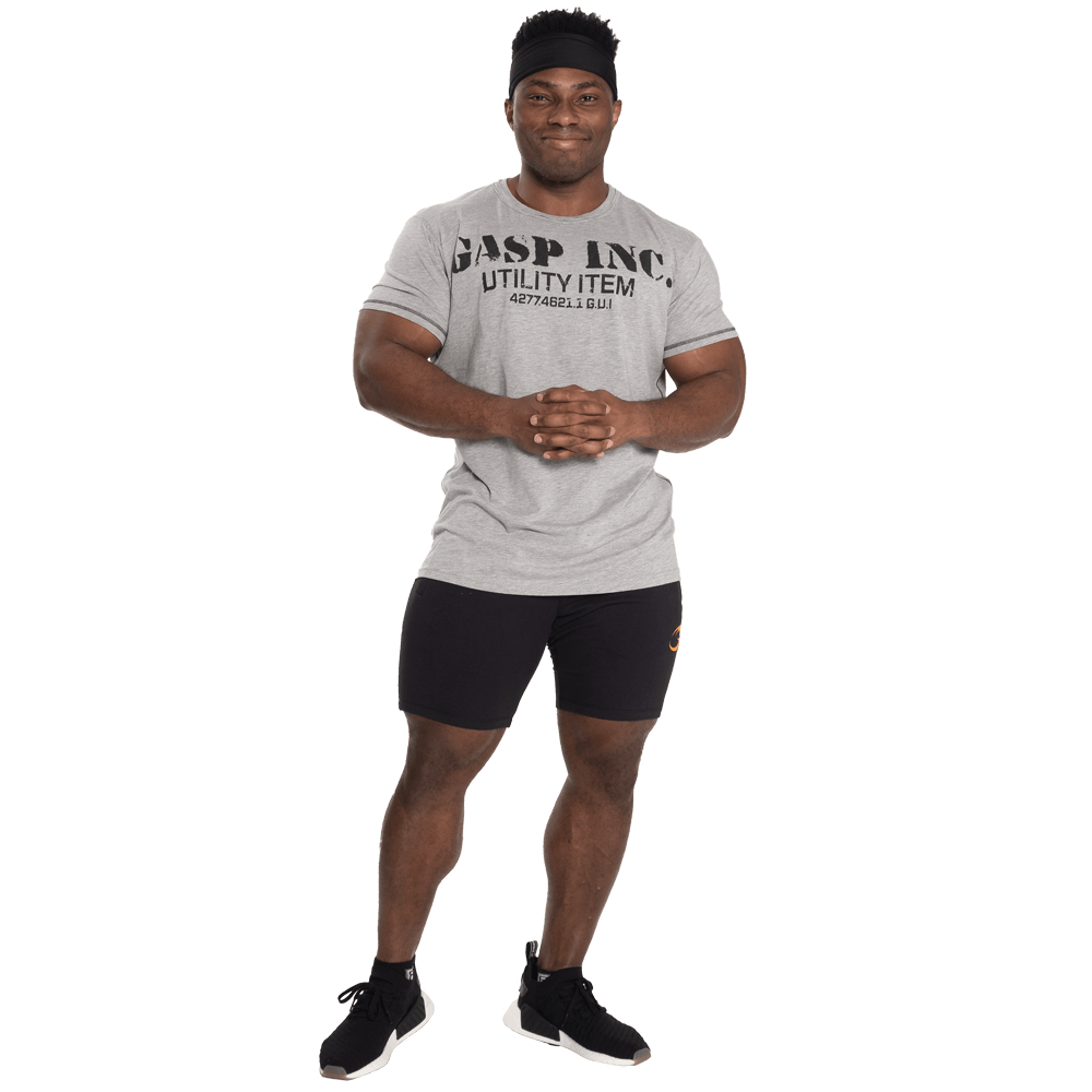 Basic Utility Tee - Grey Melange