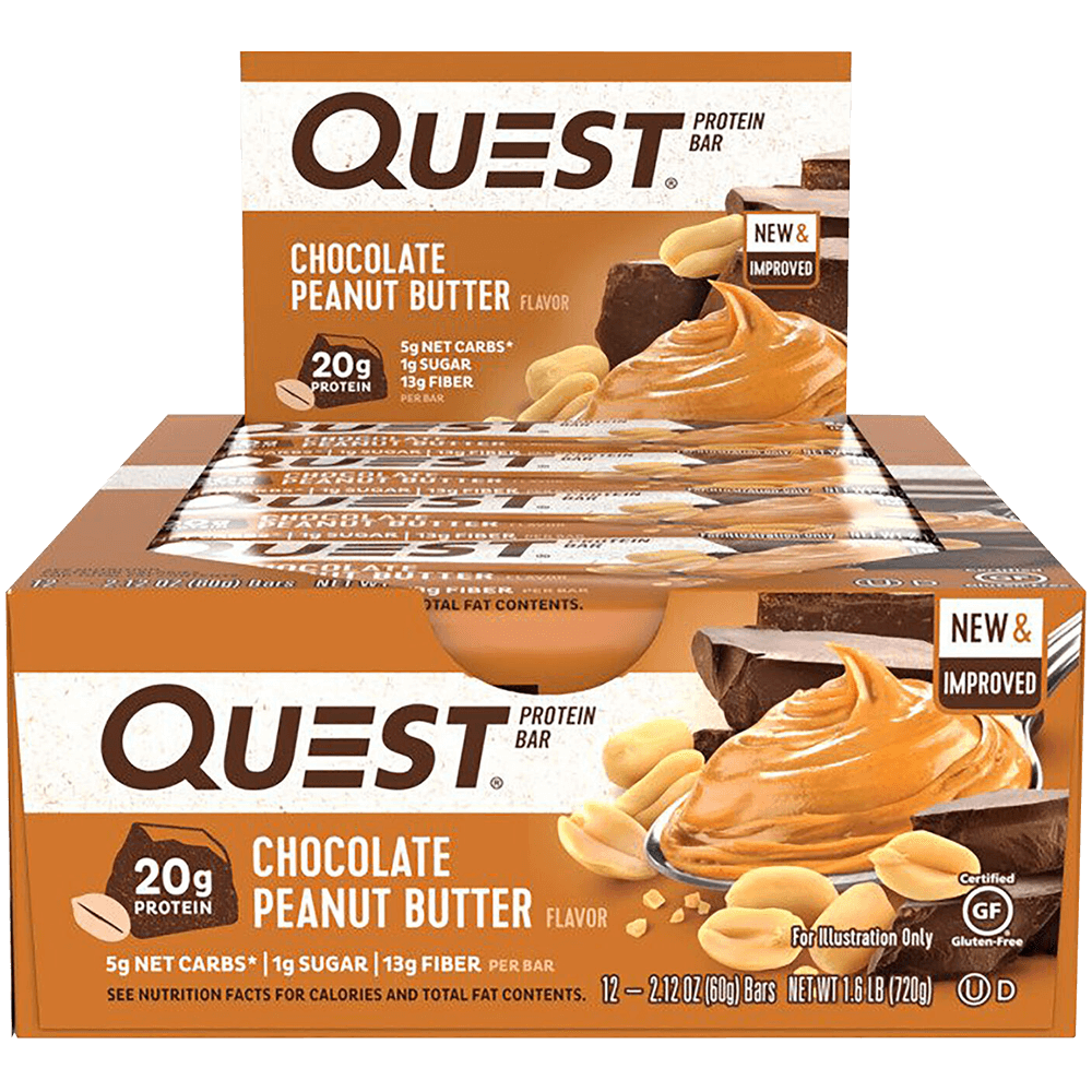 Quest Protein Bar Chocolate Peanut Butter - 12x60g.