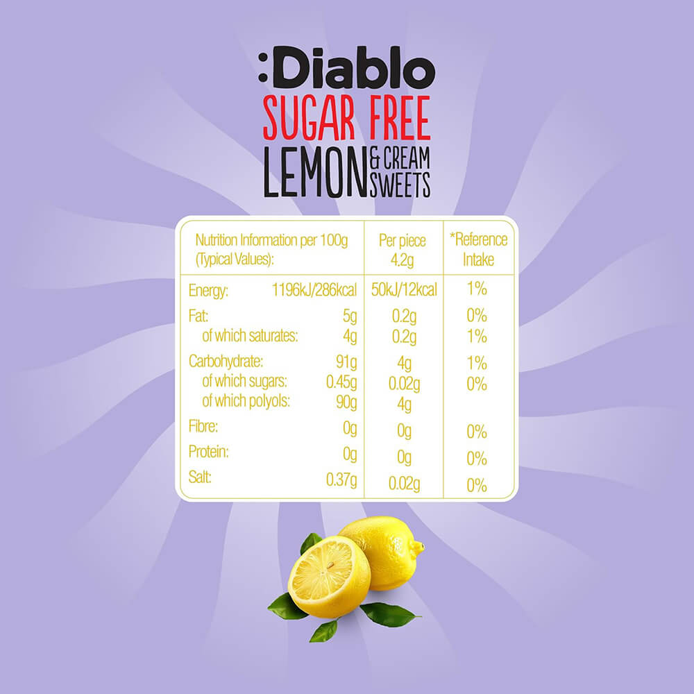 Lemon and Cream Sweets - 75g. (Sugar Free)