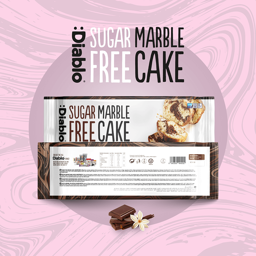 Diablo Sugar Free Marble Cake - 400g.