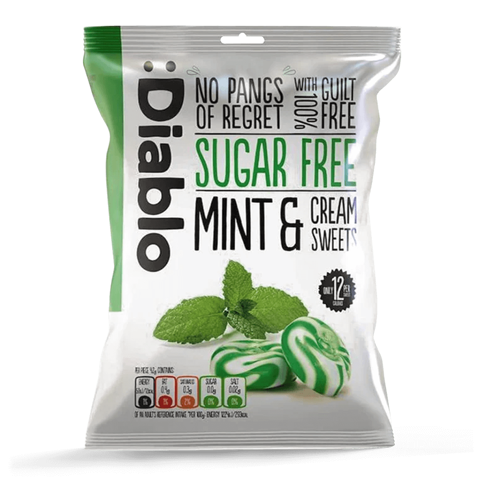 Mint and Cream Sweets - 75g. (Sugar Free)