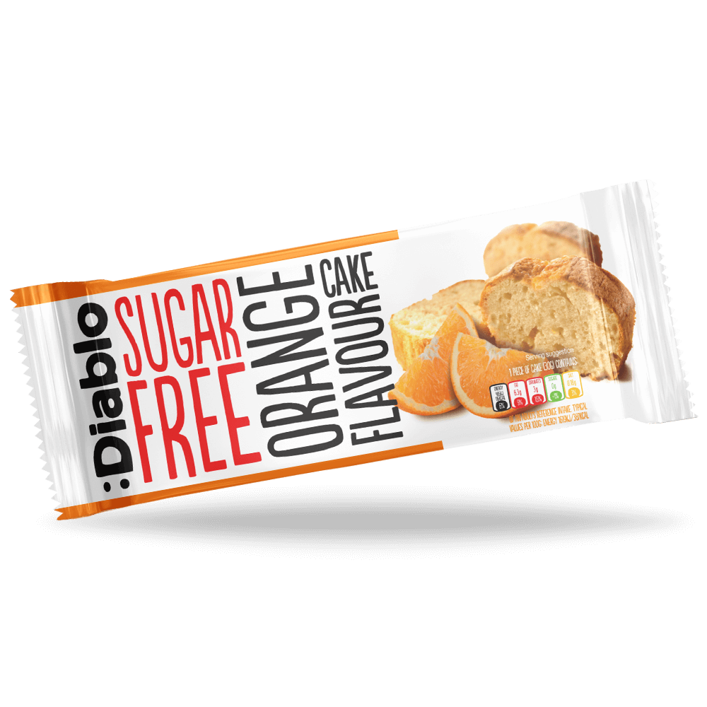 Diablo Sugarfree Orange Flavor Cake - 200g.