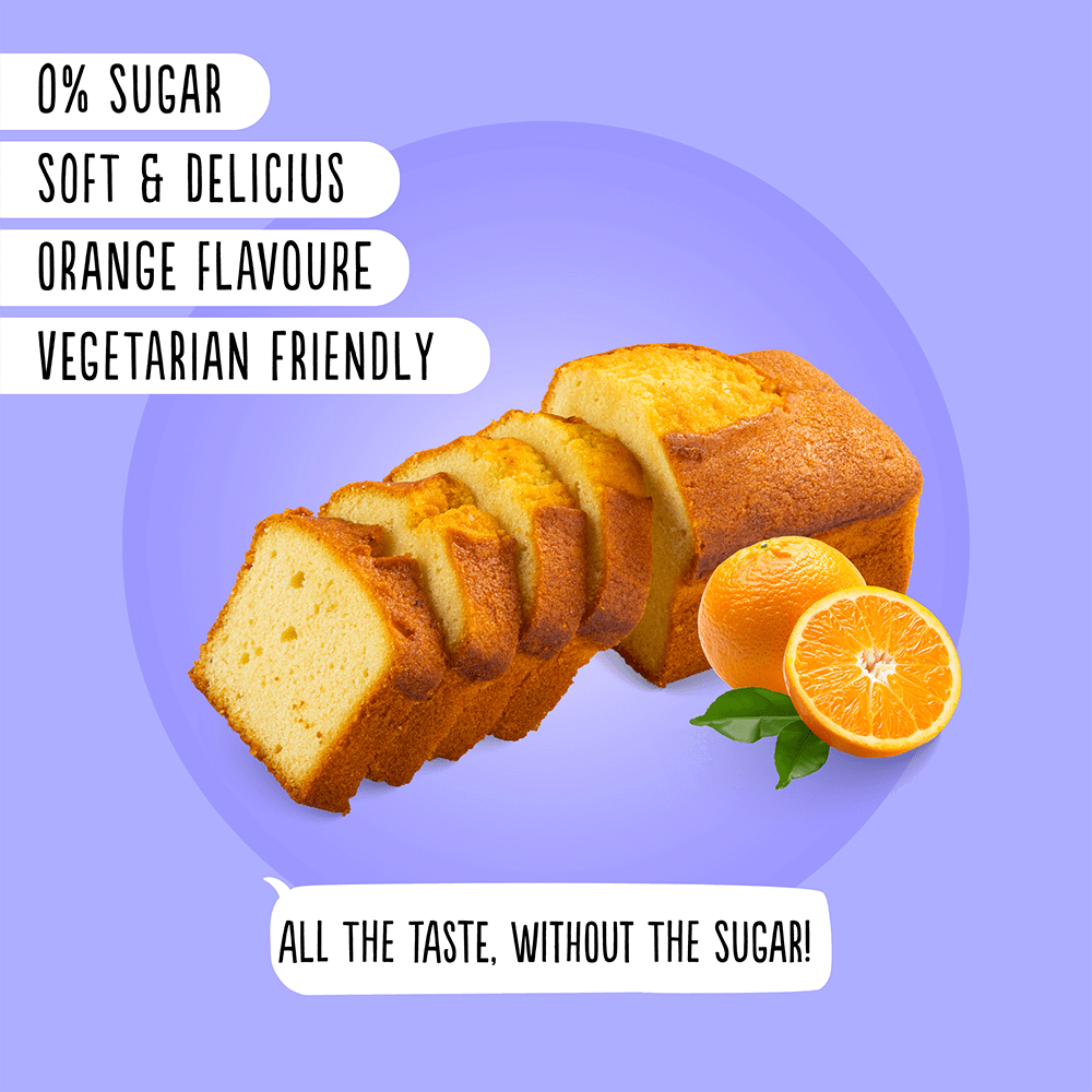 Diablo Sugarfree Orange Flavor Cake - 200g.
