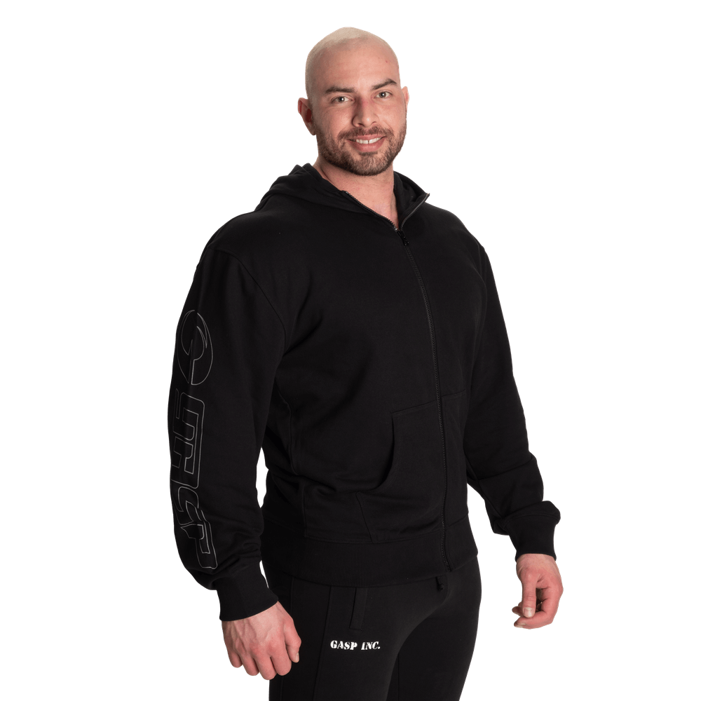 Classic Zip Hood - Black