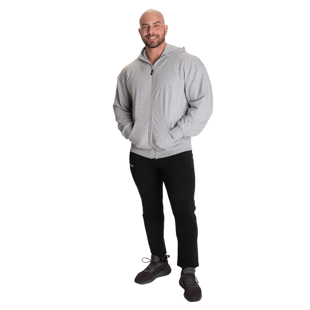 Classic Zip Hood - Light Grey Melange
