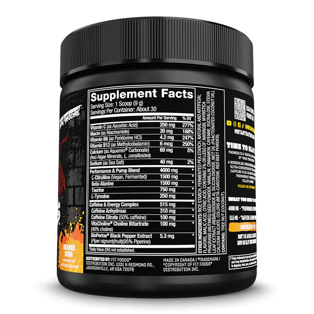 Mutant Madness Orange Rush - 30 serv.