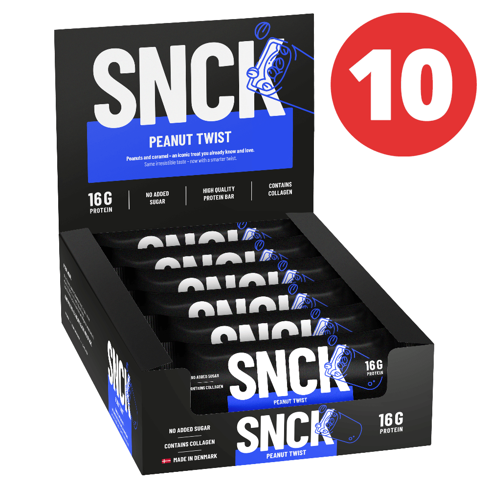 SNCK Protein Bar Peanut Twist - 55g.